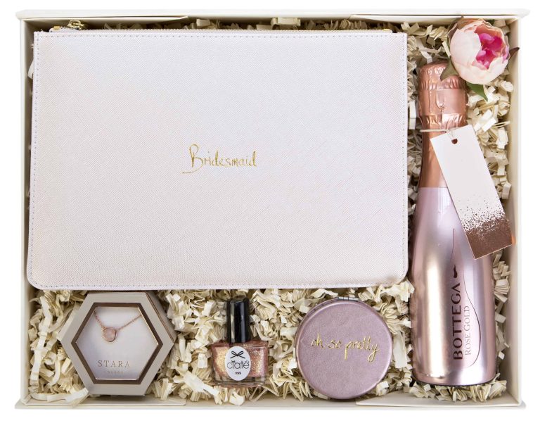 Inside will you be my bridesmaid gift box