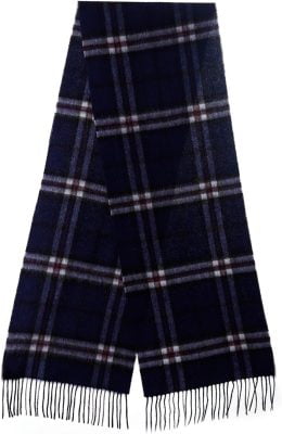 Edinburgh Cashmere Soft Lambswool Scarf - Thomson Navy