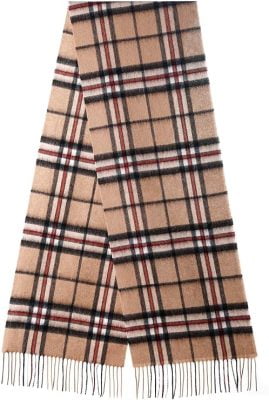 Edinburgh Cashmere Soft Lambswool Scarf - Thomson Camel Check