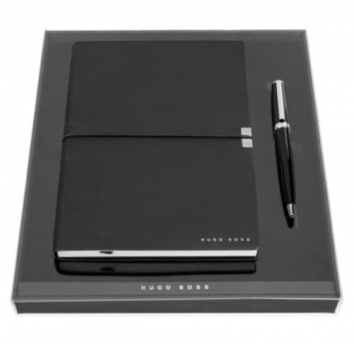 Hugo Boss Set (ballpoint pen & note pad A5)